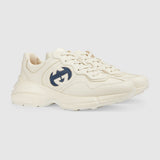 BASKETS EN CUIR RHYTON AVEC LOGO GUCCI POUR HOMME