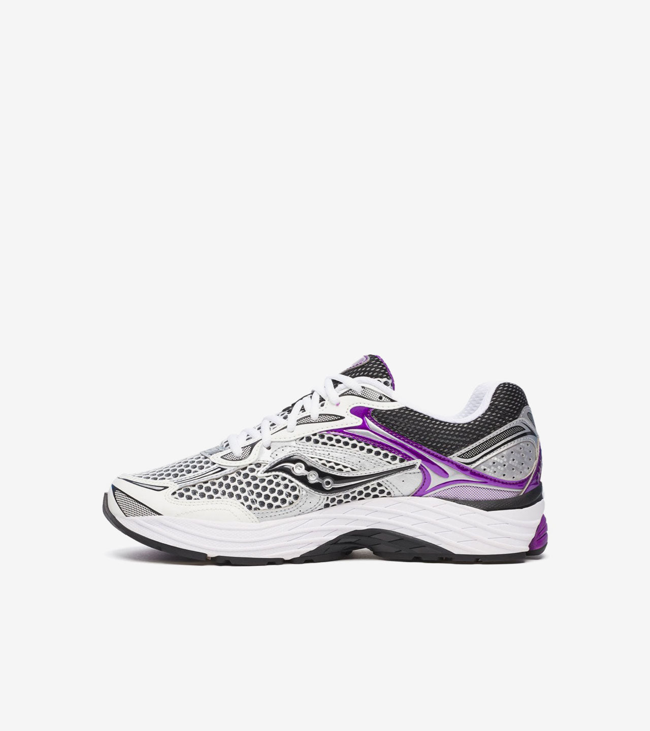 Saucony ProGrid Omni 9 White Black Silver Purple