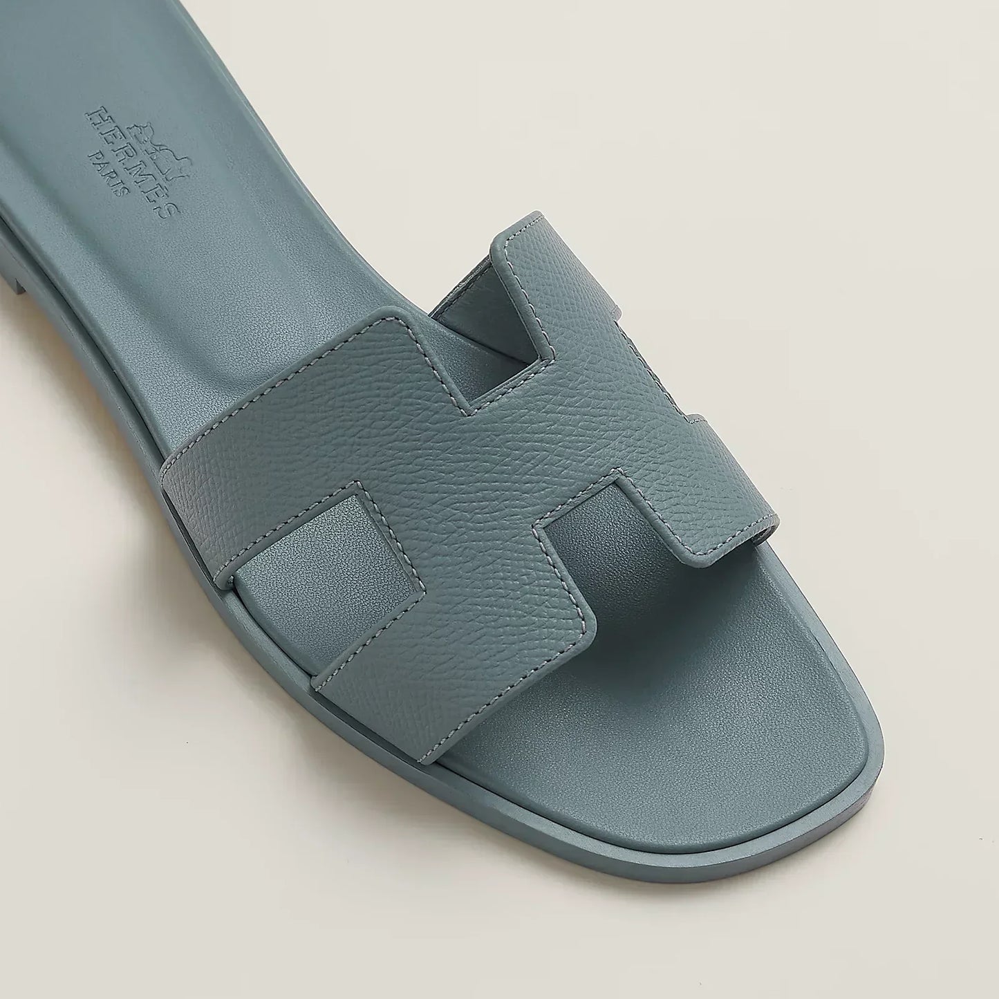 Hermès Sandales Oran - Gris antarctique