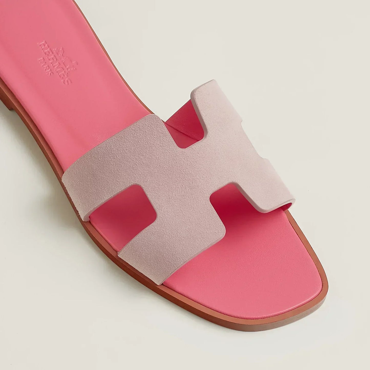 Hermès Sandales Oran - Porcelaine rose