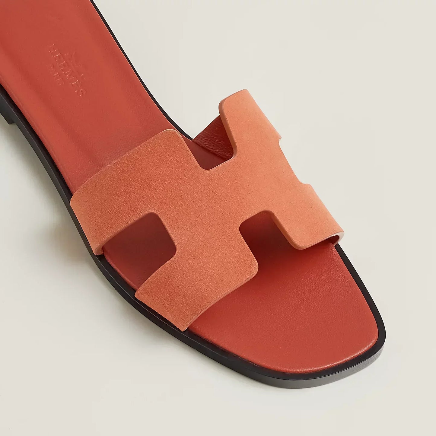 Hermès Sandales Oran - Bois de santal rose