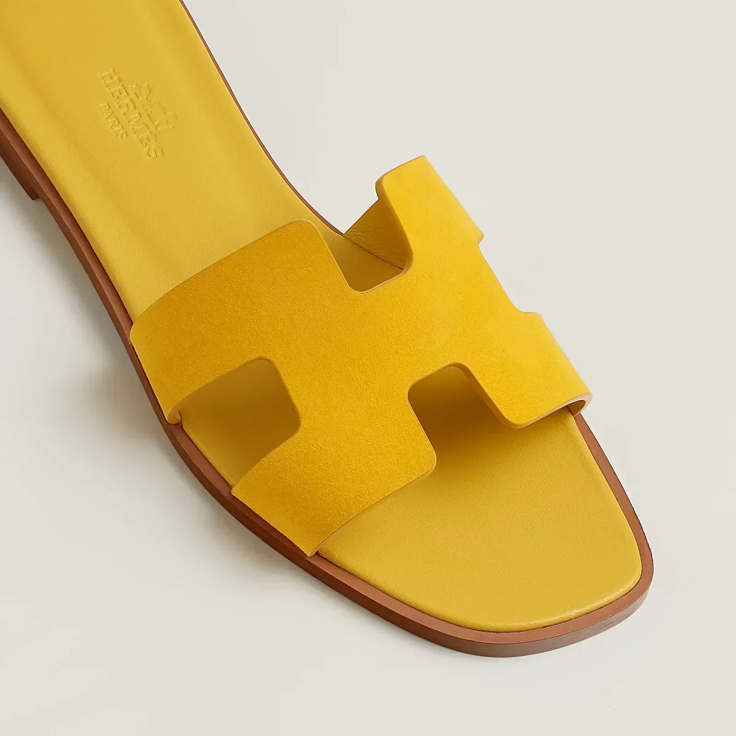 Hermès Sandales Oran - Jaune bouton d'or