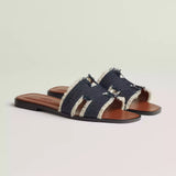 Hermès Sandales Oran - Bleu brut