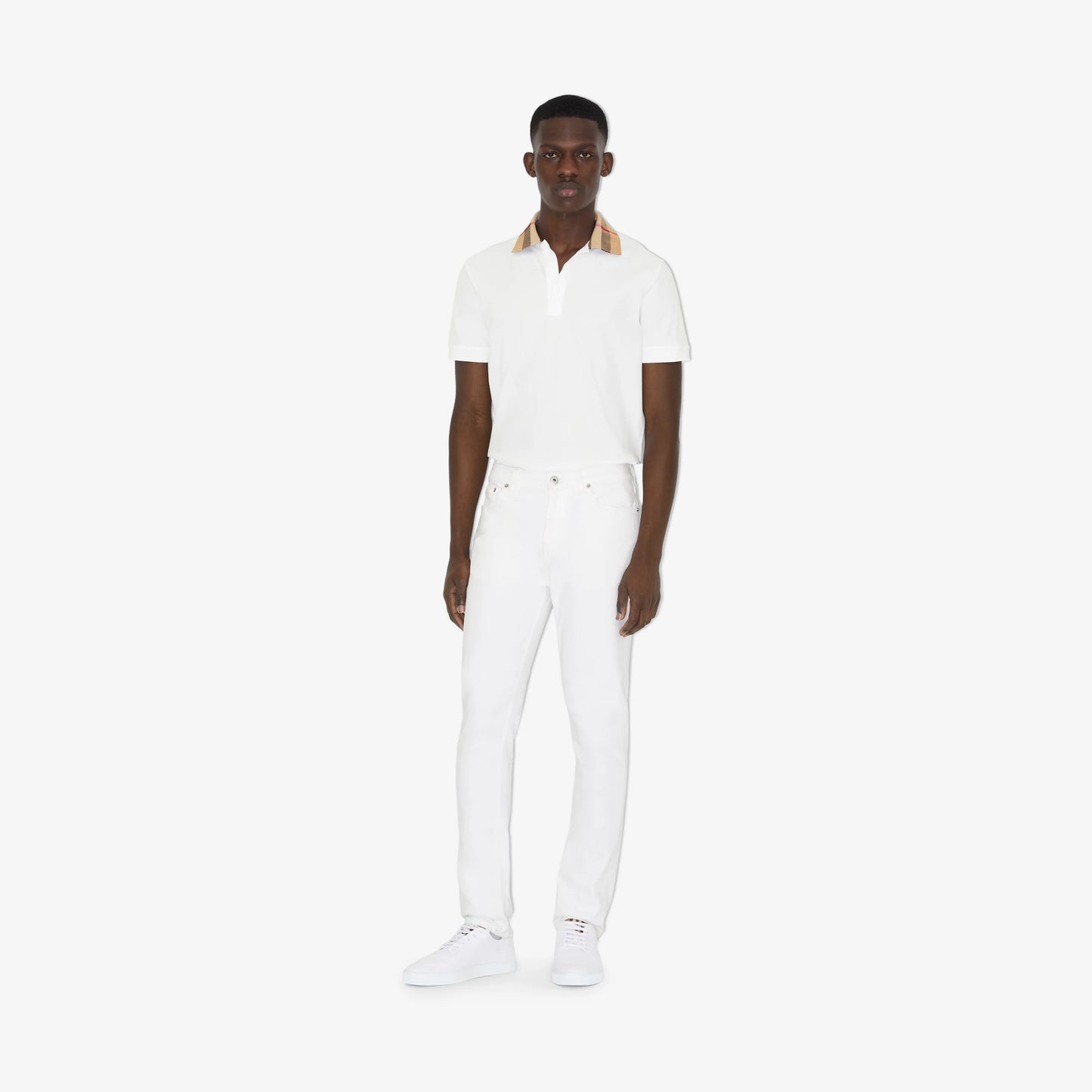 Polo burberry blanc