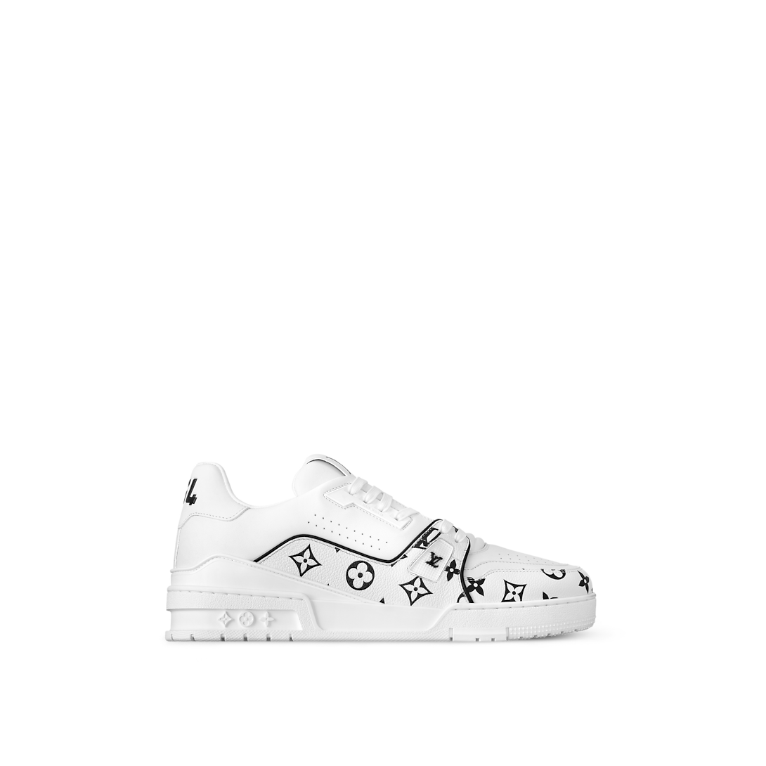 Louis Vuitton LV Trainer Blanc Cuir Monogram #54