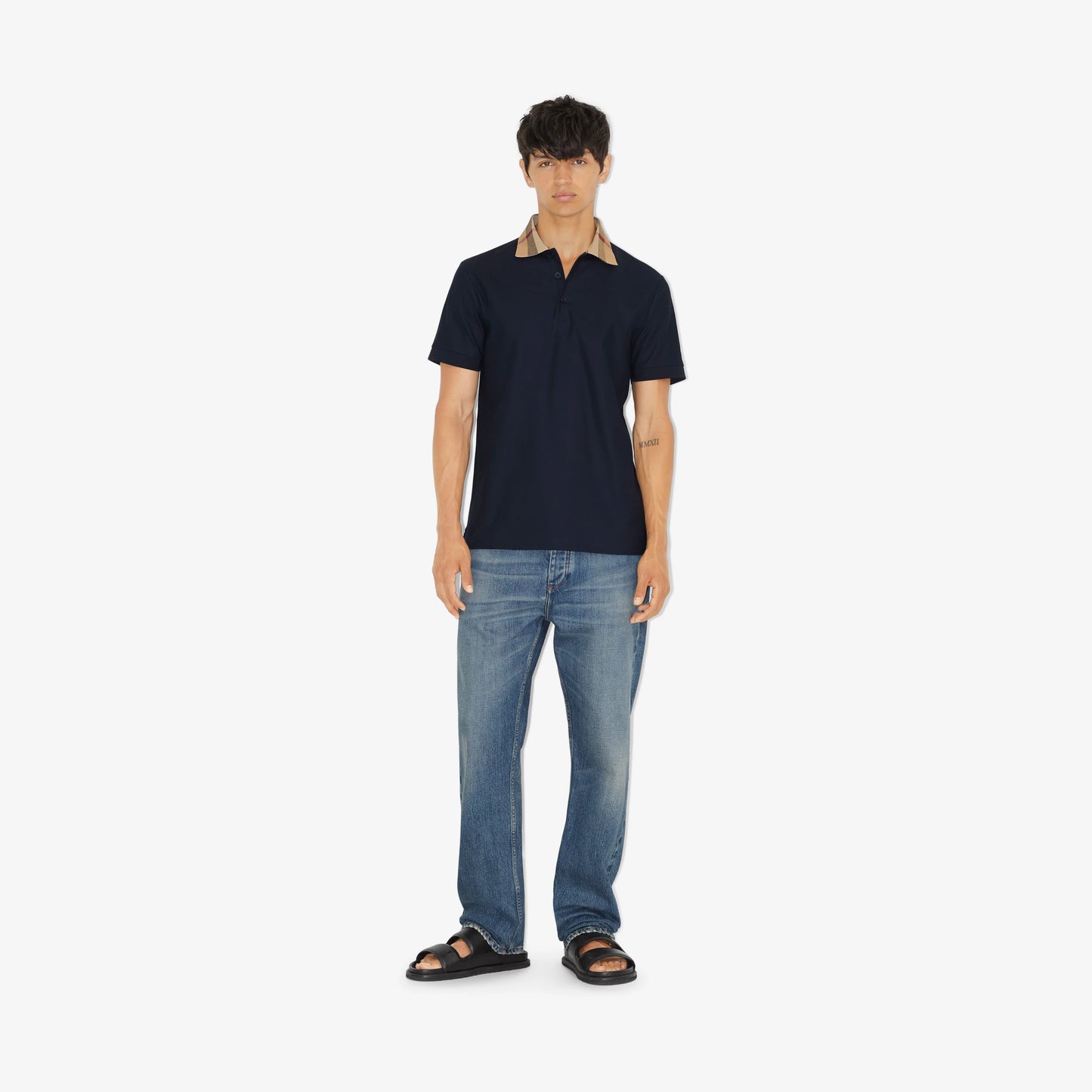 Polo burberry bleu marine