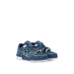 Louis Vuitton LV Trainer Bleu Denim Embosse Crocodile Velcro