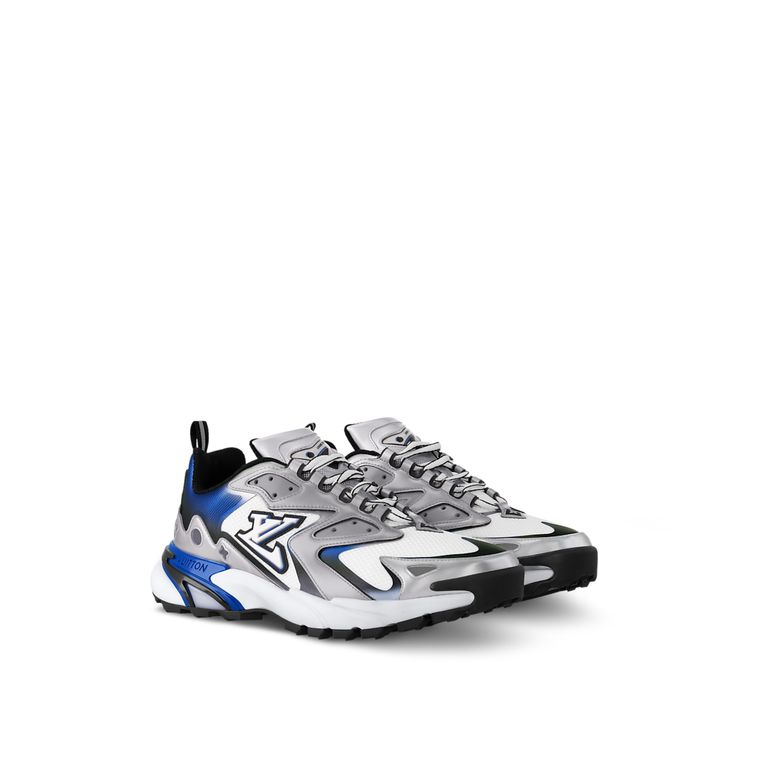 Louis Vuitton LV Runner Tatic Bleu Mesh Vernis Métallisé Dégradé