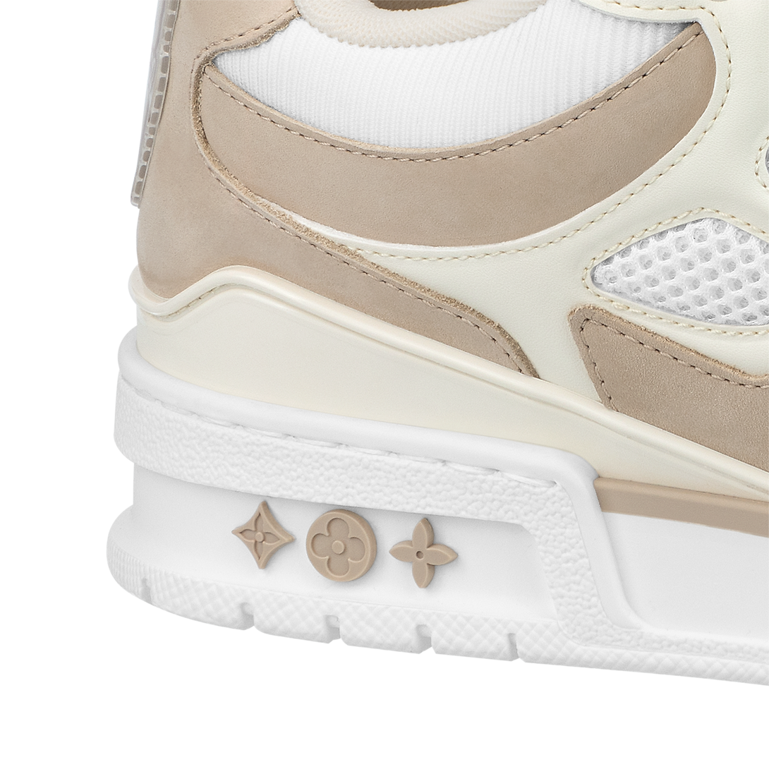 Louis Vuitton LV Skate Beige Résille Cuir Daim Bicolore