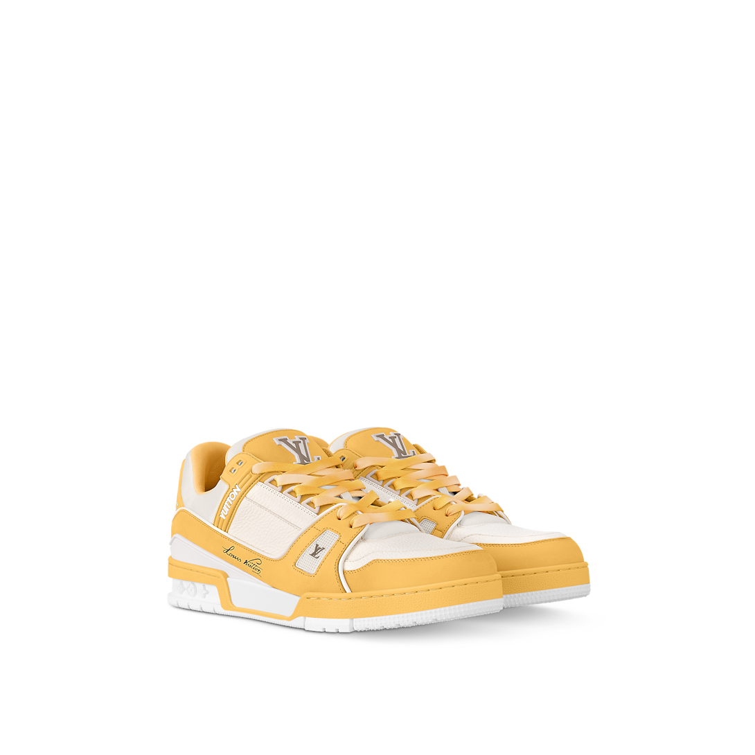 Louis Vuitton LV Trainer Jaune Nubuck & Cuir Dégradé