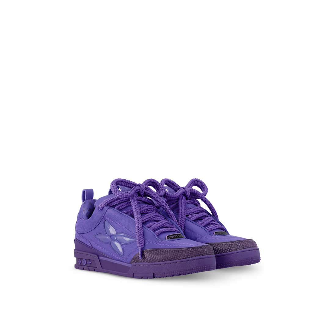 Louis Vuitton LV Skate Violet Cuir Grainé Cheville Oversize