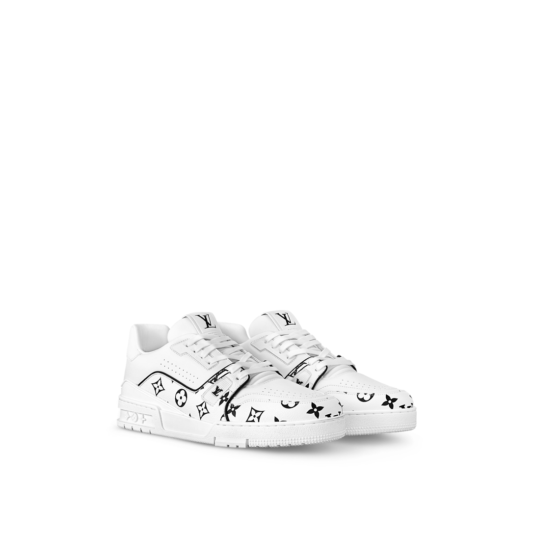 Louis Vuitton LV Trainer Blanc Cuir Monogram #54
