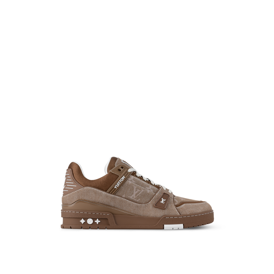 Louis Vuitton LV Trainer Marron Denim Monogram