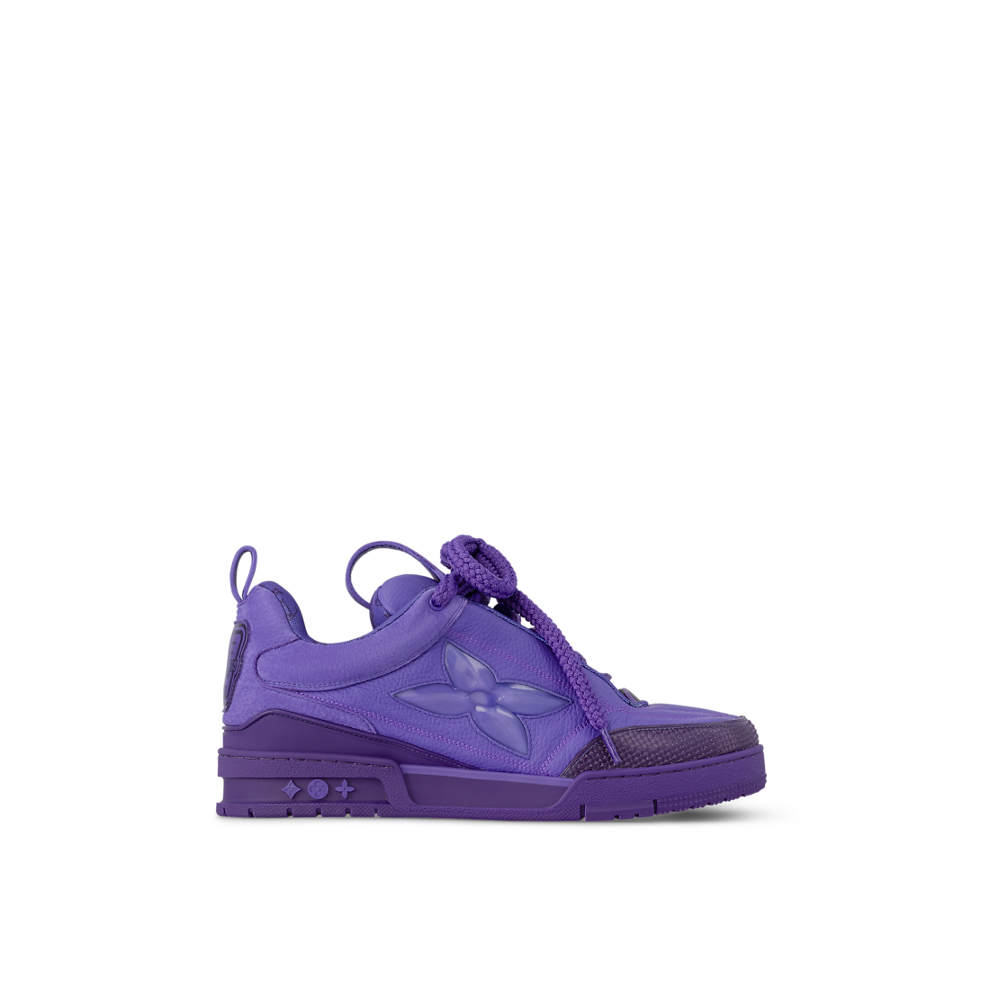 Louis Vuitton LV Skate Violet Cuir Grainé Cheville Oversize