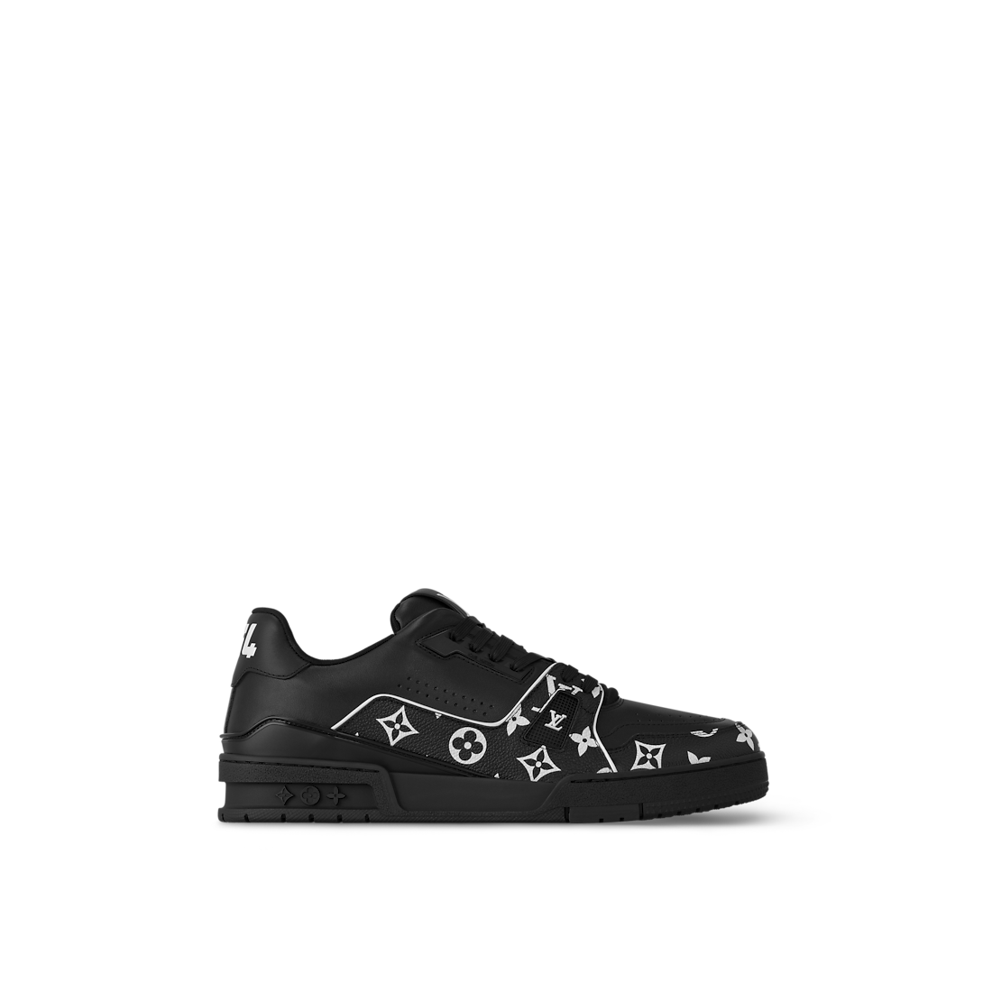 Louis Vuitton LV Trainer Noir Cuir Monogram #54