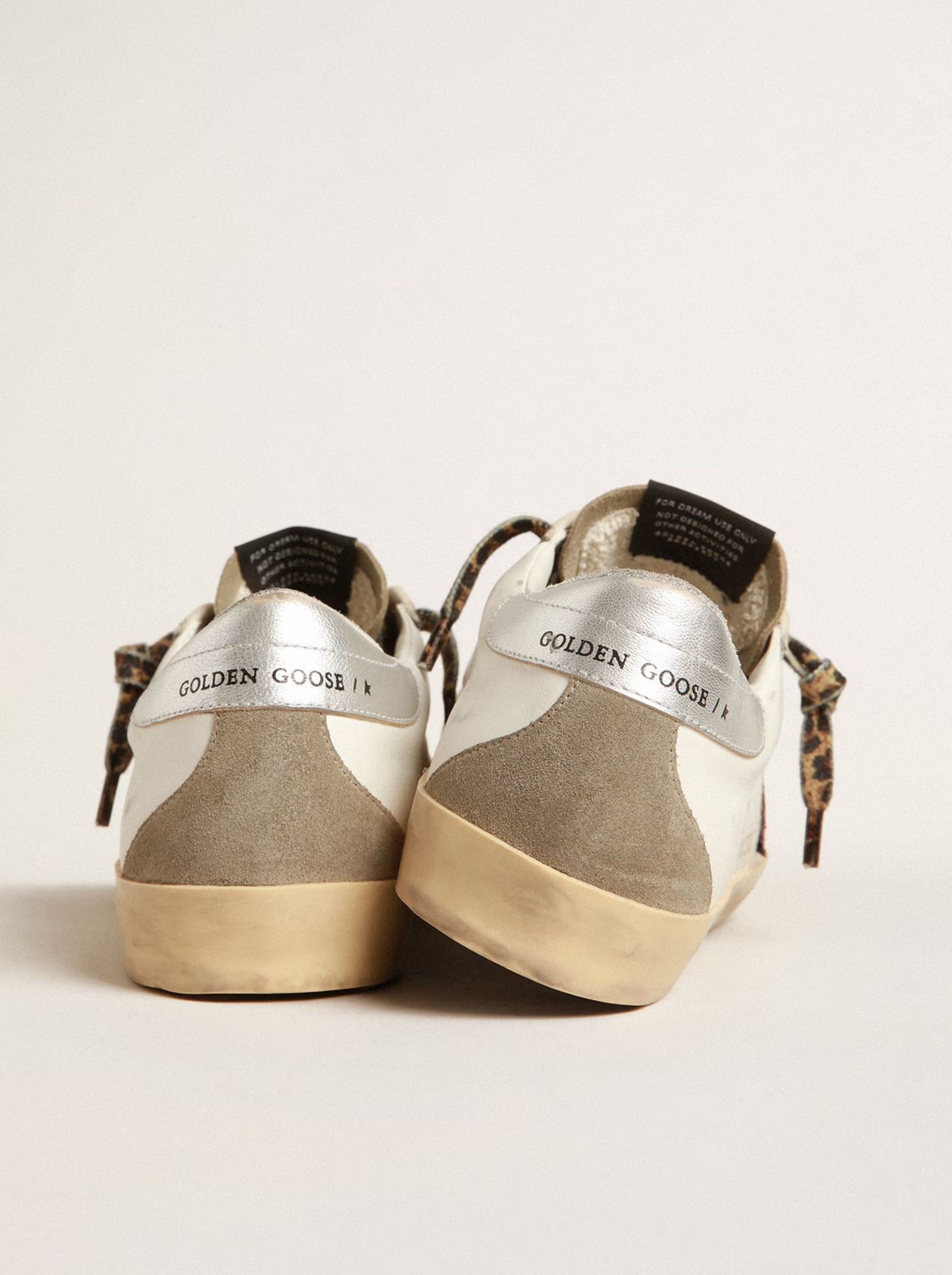 Golden Goose Super-Star Avec Étoile à paillettes bordeaux