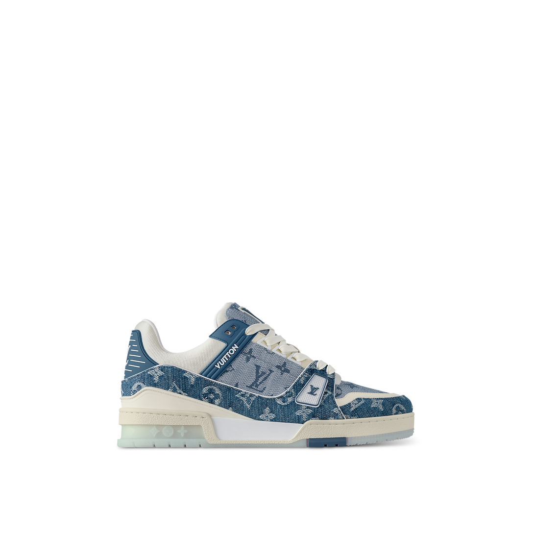 Louis Vuitton LV Trainer Bleu Denim Monogram Ton sur Ton