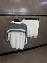 Ensemble été casablanca blanc/gris