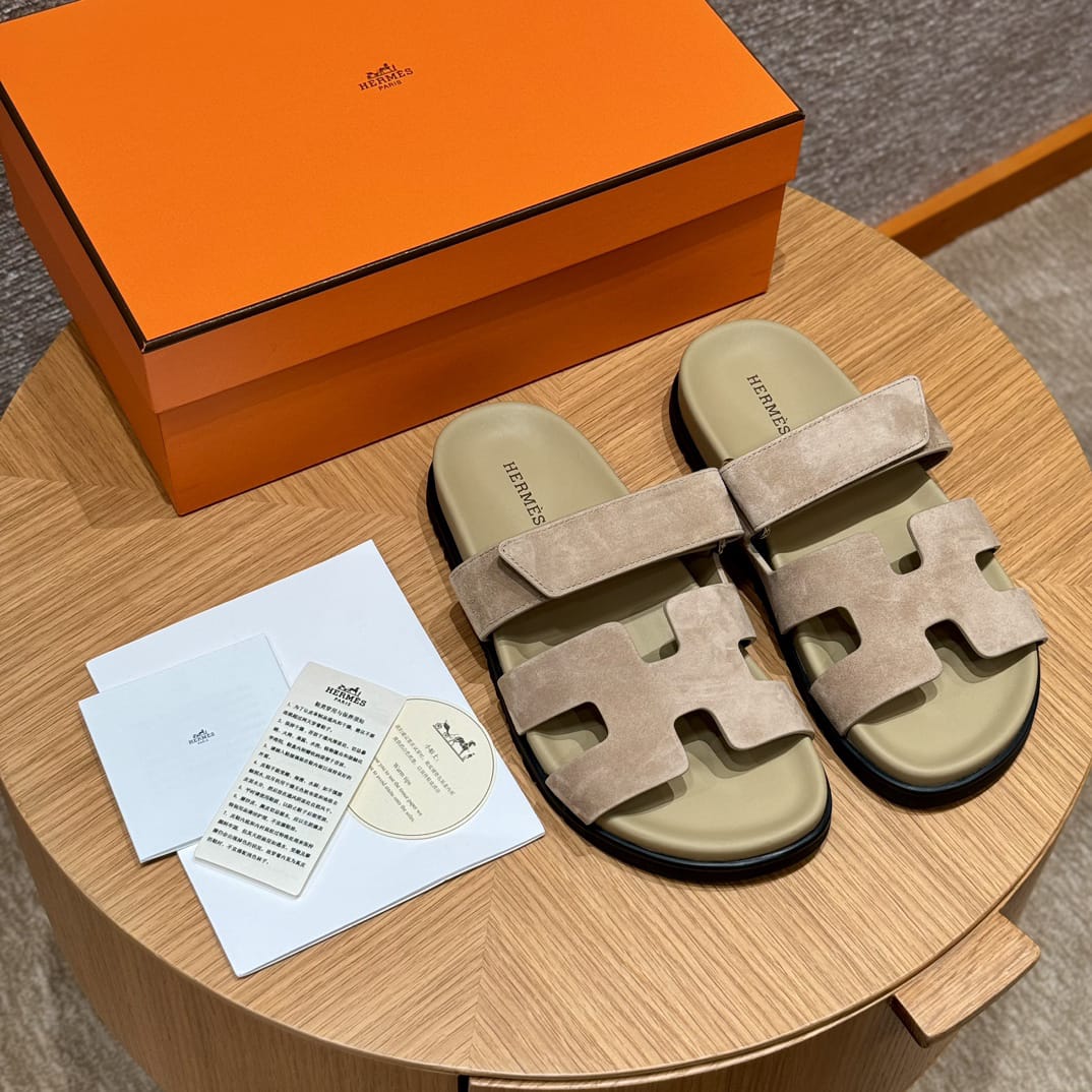 Sandales Chypre Hermès Café