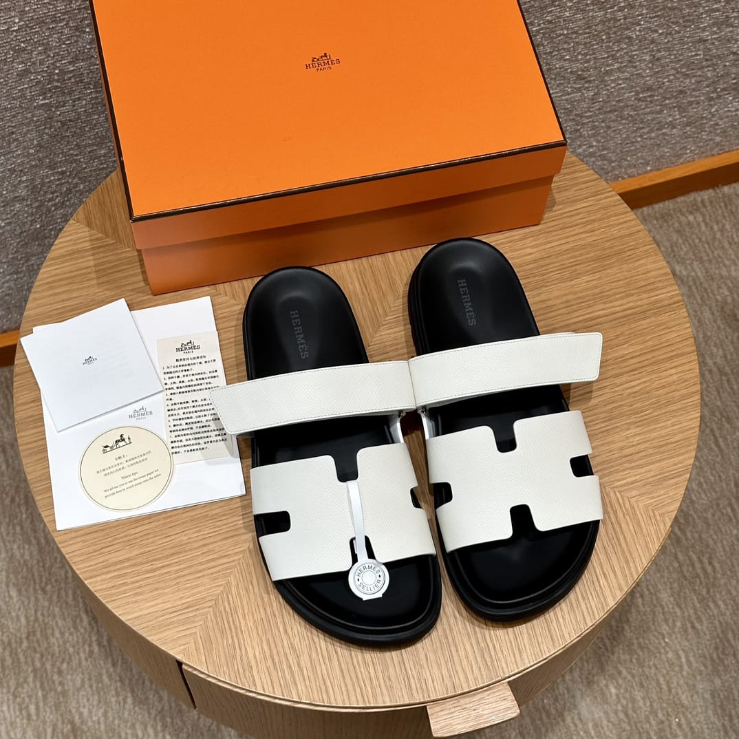 Sandales Chypre Hermès Blanc