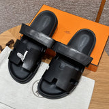 Sandales Chypre Hermès Noir