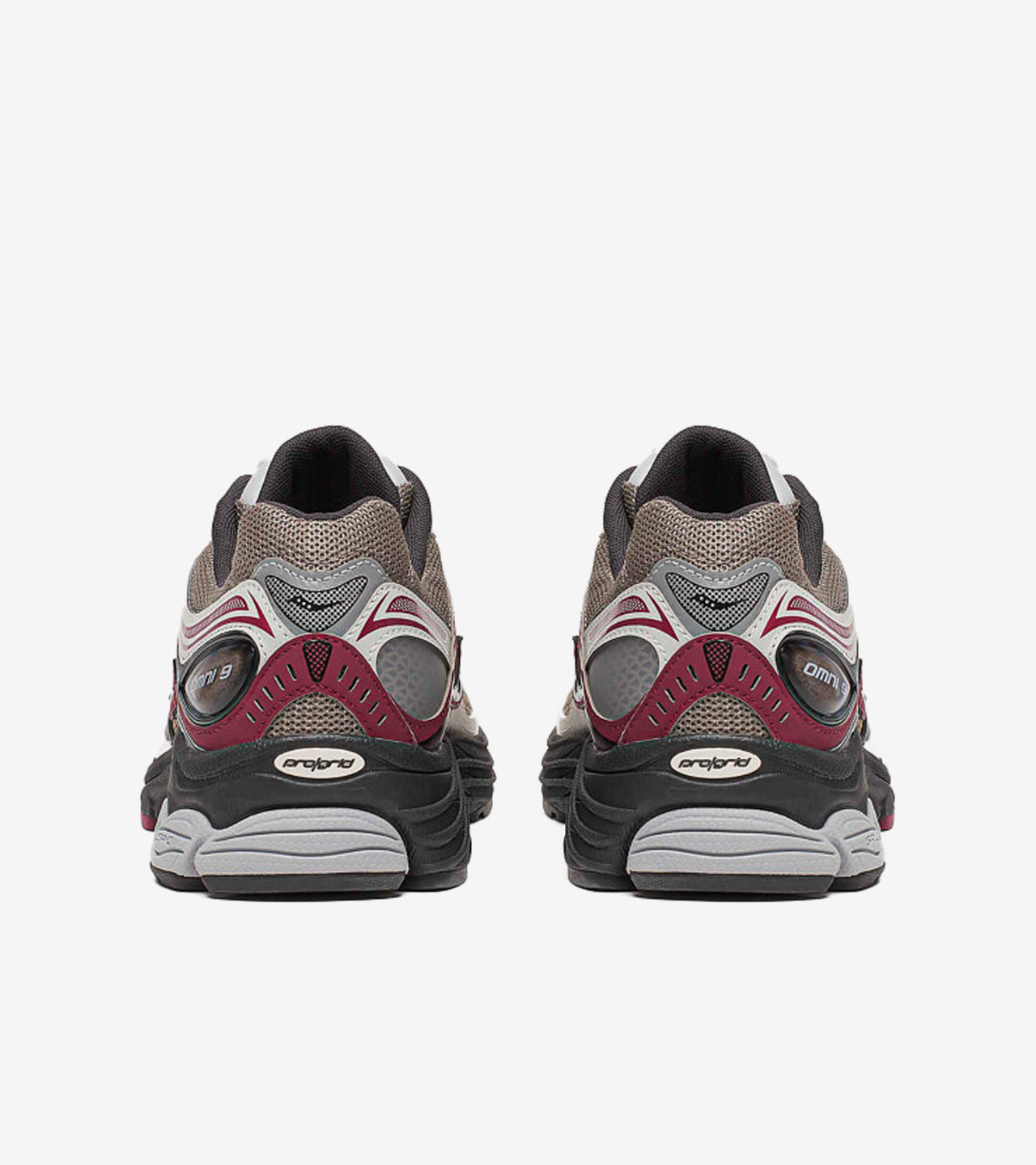 Saucony ProGrid Omni 9 Tomorrow, Meet Yesterday Pack Tan Maroon