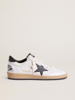 Golden Goose Ball Star Nappa Blanc avec étoile noir