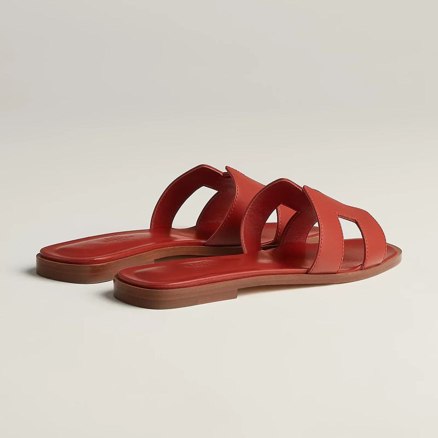 Hermès Sandales Oran - Orange brûlé