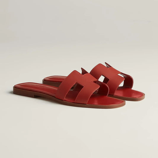Hermès Sandales Oran - Orange brûlé