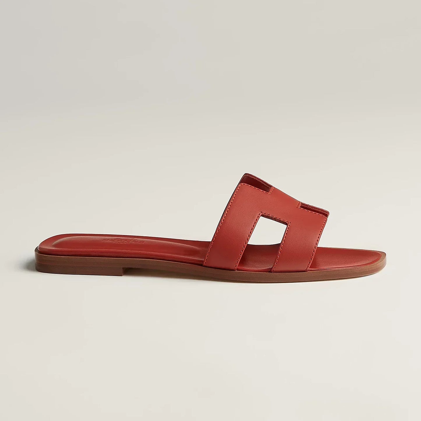 Hermès Sandales Oran - Orange brûlé