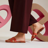 Hermès Sandales Oran - Orange brûlé