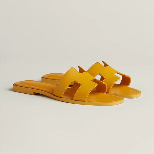 Hermès Sandales Oran - Jaune Topaze