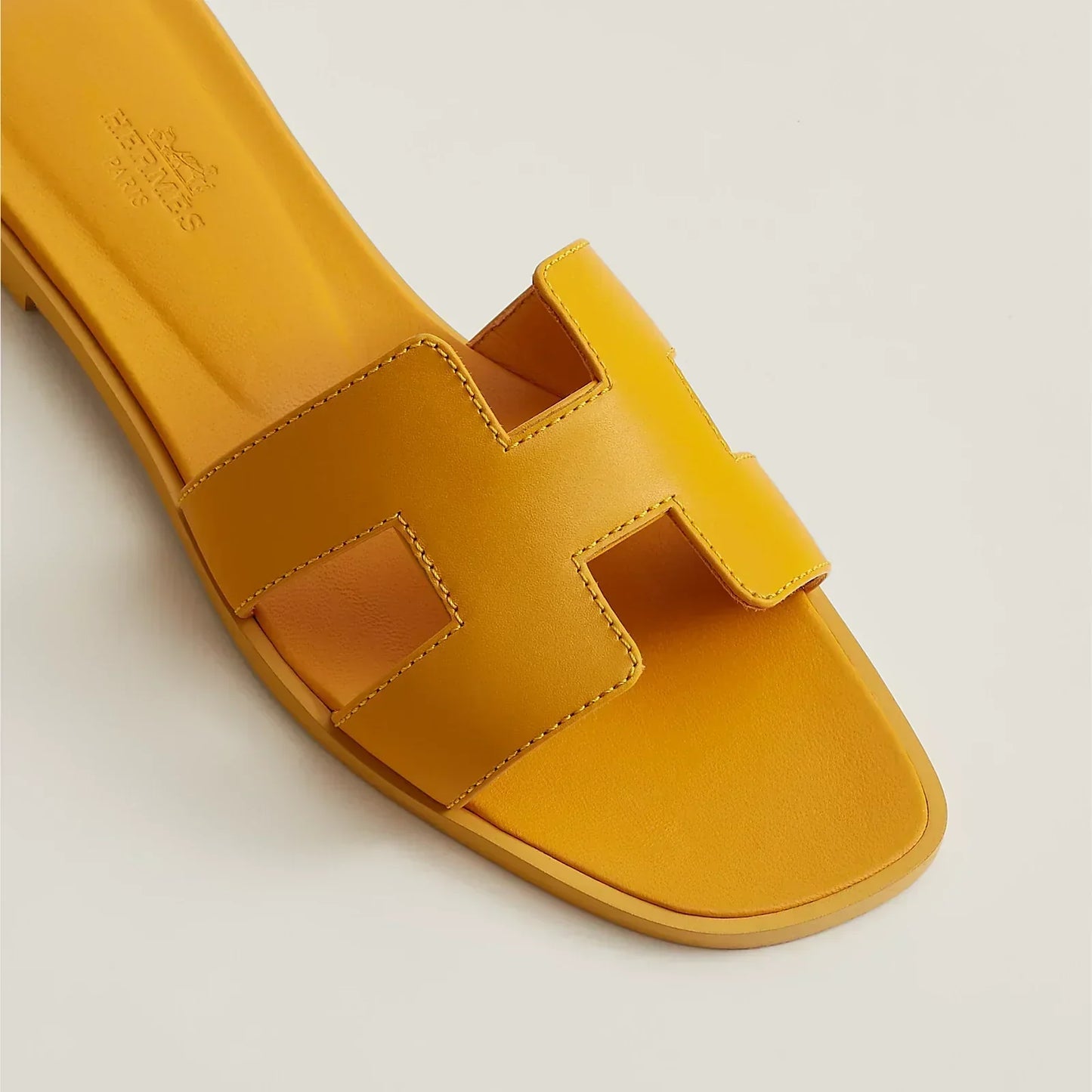 Hermès Sandales Oran - Jaune Topaze