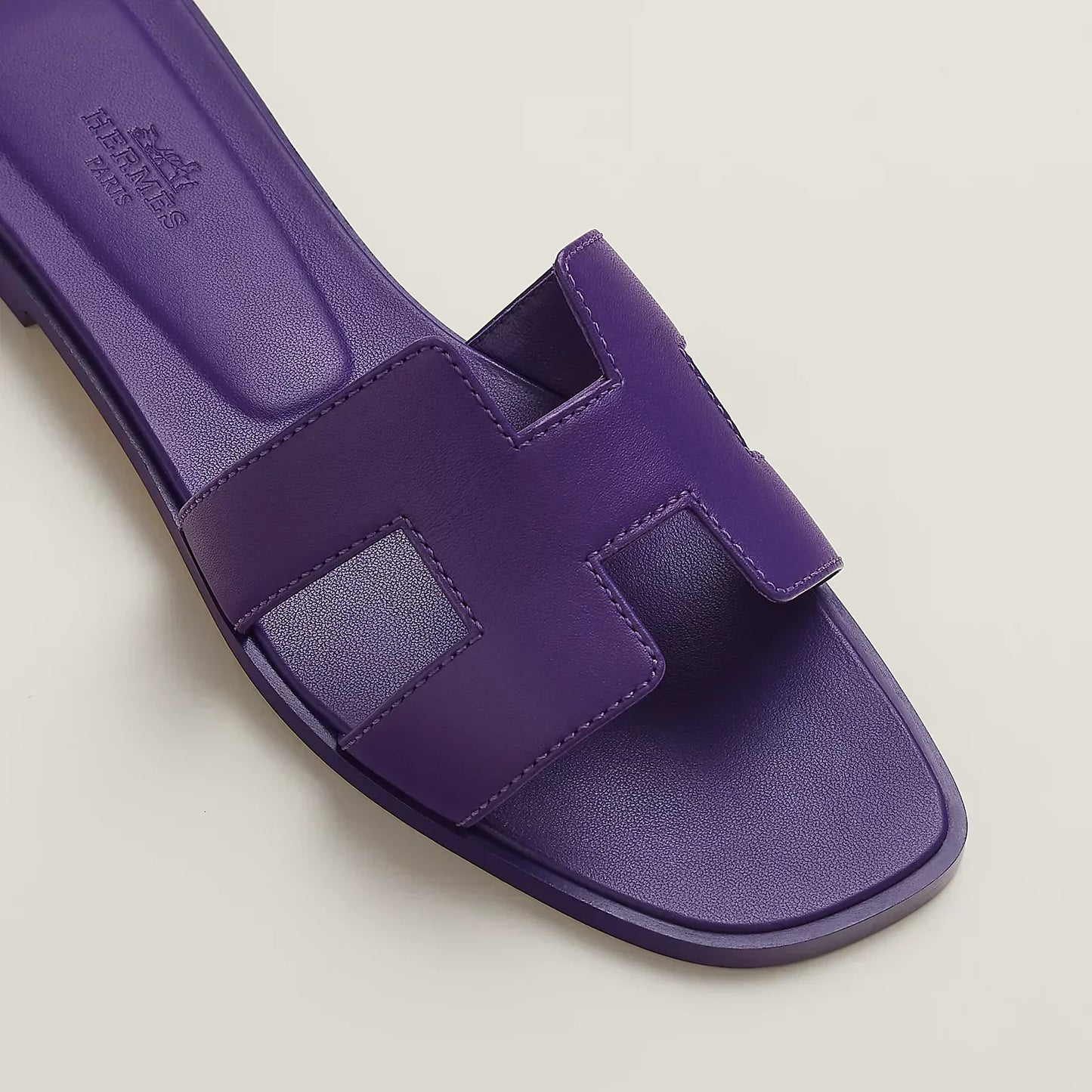 Hermès Sandales Oran - Purple Majorette