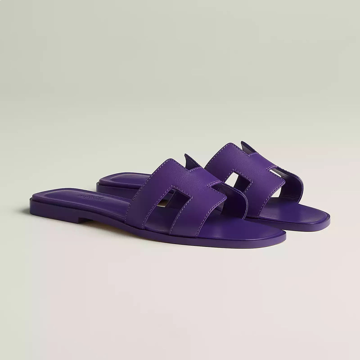 Hermès Sandales Oran - Purple Majorette