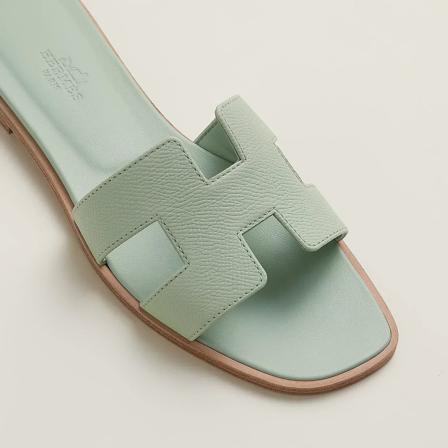 Hermès Sandales Oran - Vert Jade
