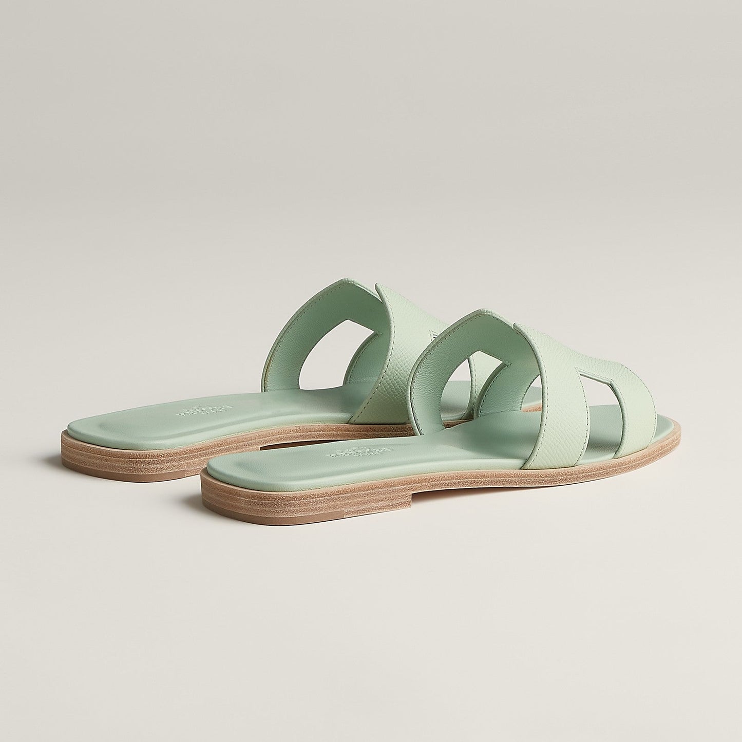Hermès Sandales Oran - Vert Jade