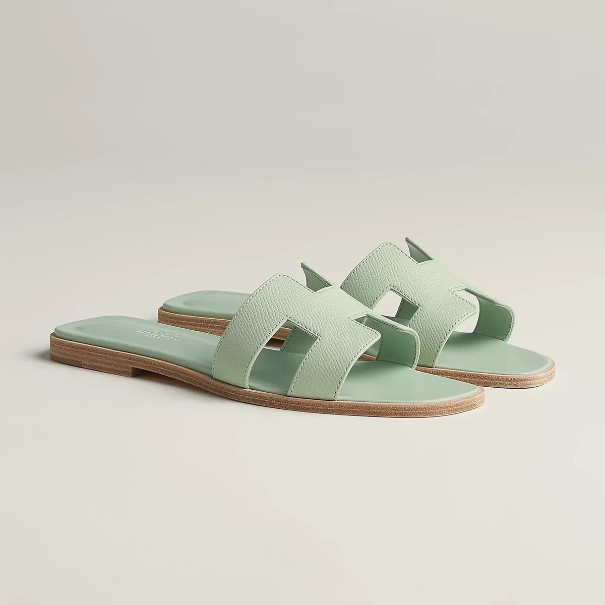 Hermès Sandales Oran - Vert Jade