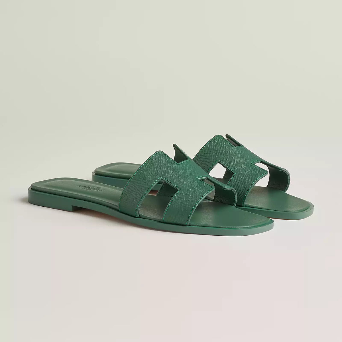 Hermès Sandales Oran - Ivy Green
