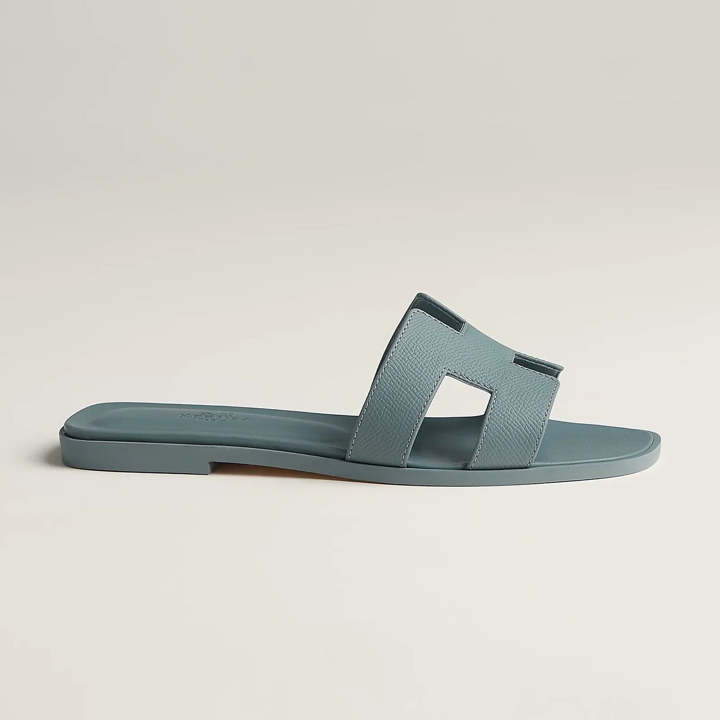 Hermès Sandales Oran - Gris antarctique