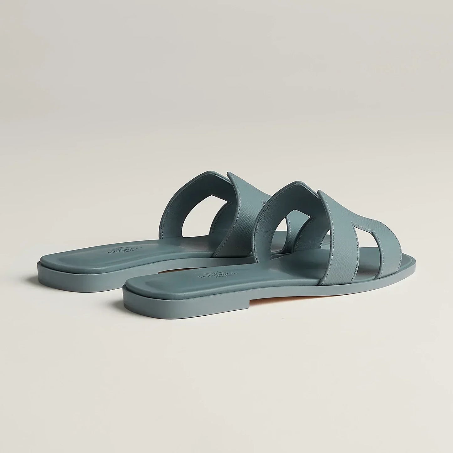 Hermès Sandales Oran - Gris antarctique