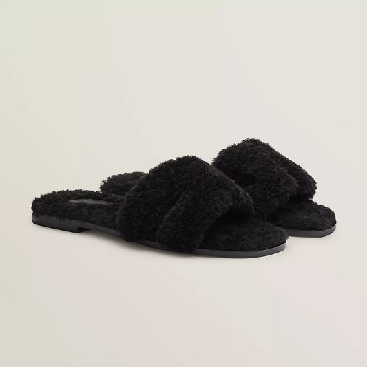 Hermès Sandales Oran - Noir