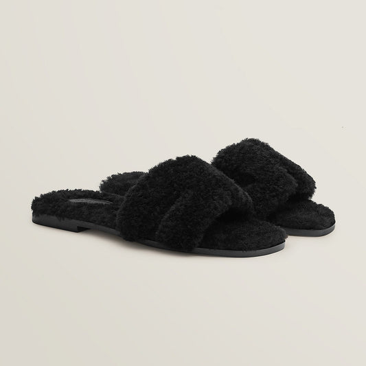Hermès Sandales Oran - Noir