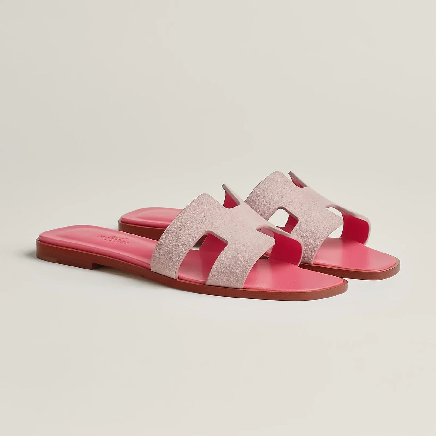 Hermès Sandales Oran - Porcelaine rose
