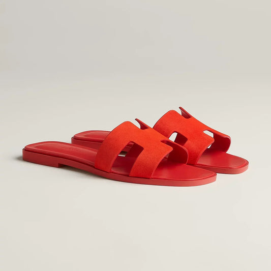 Hermès Sandales Oran - Rouge Grenadine