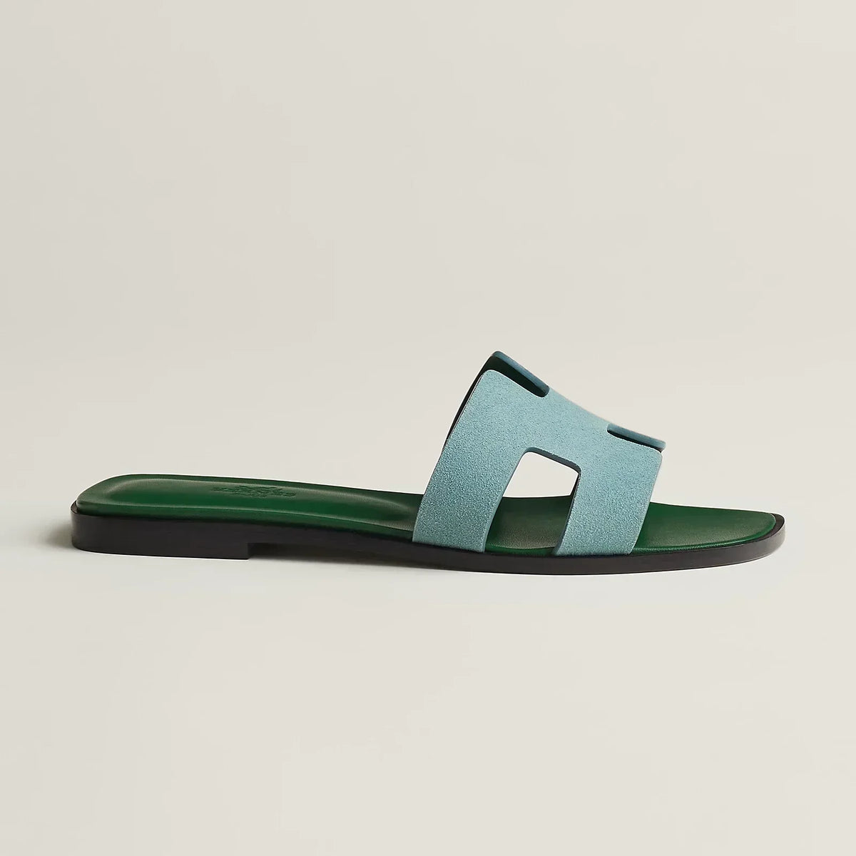 Hermès Sandales Oran - Vert d'eau