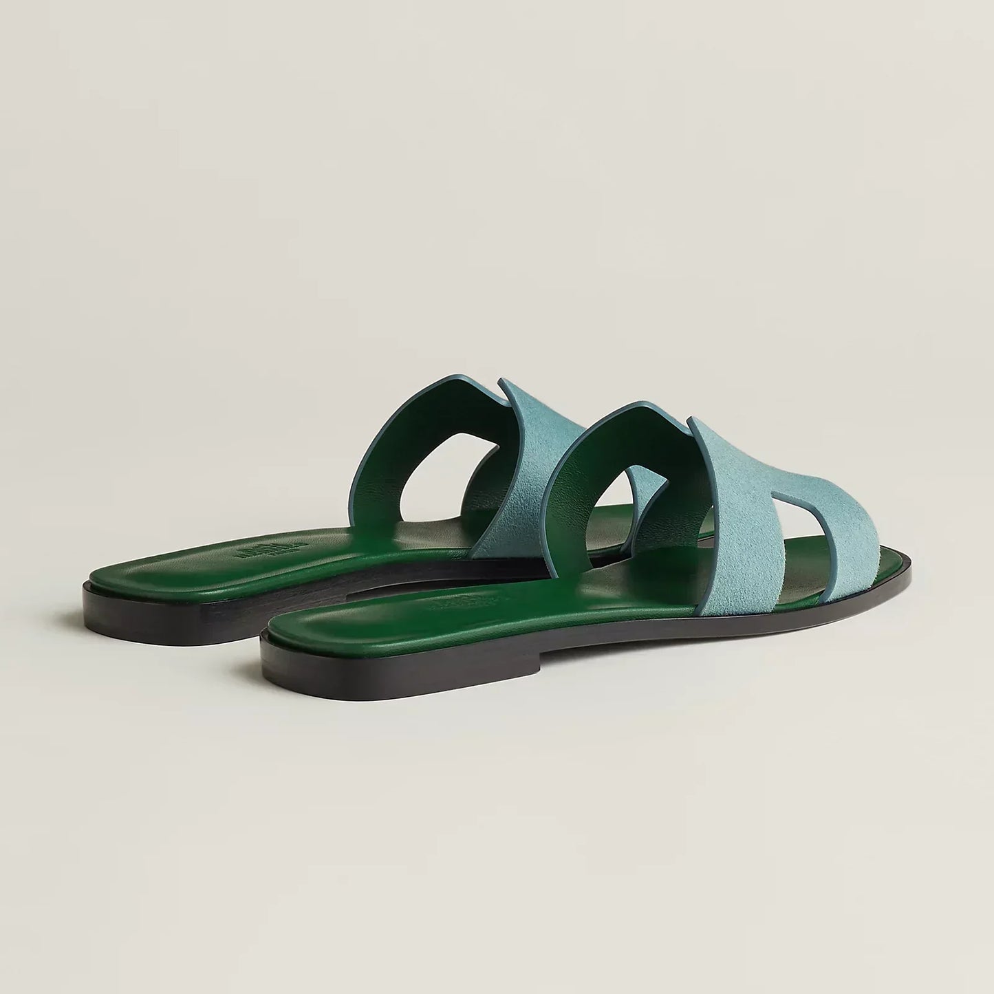 Hermès Sandales Oran - Vert d'eau