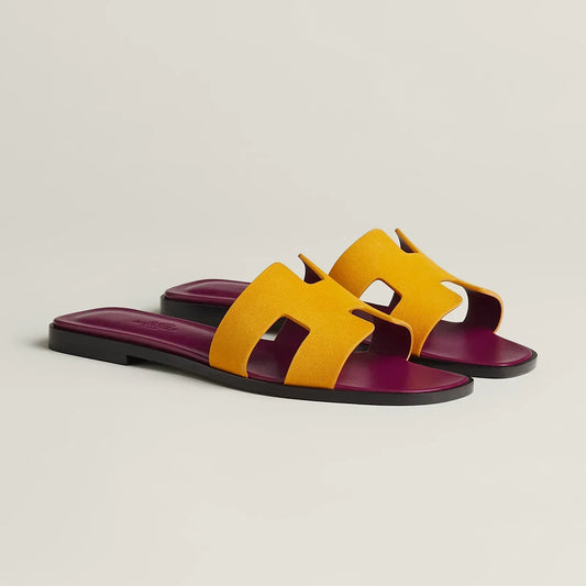 Hermès Sandales Oran - Jaune Topaze