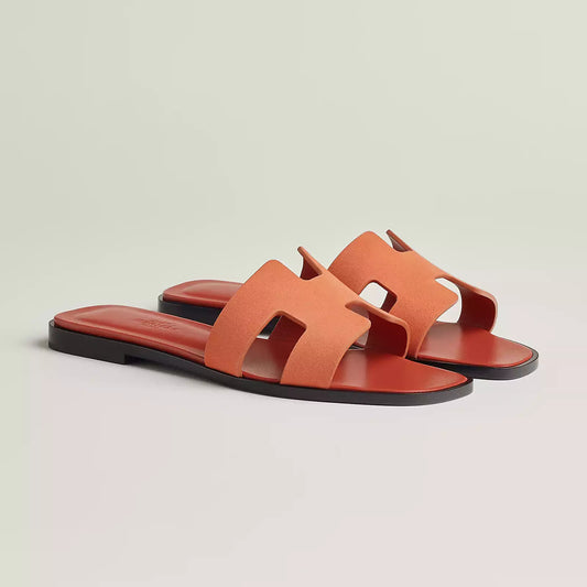 Hermès Sandales Oran - Bois de santal rose