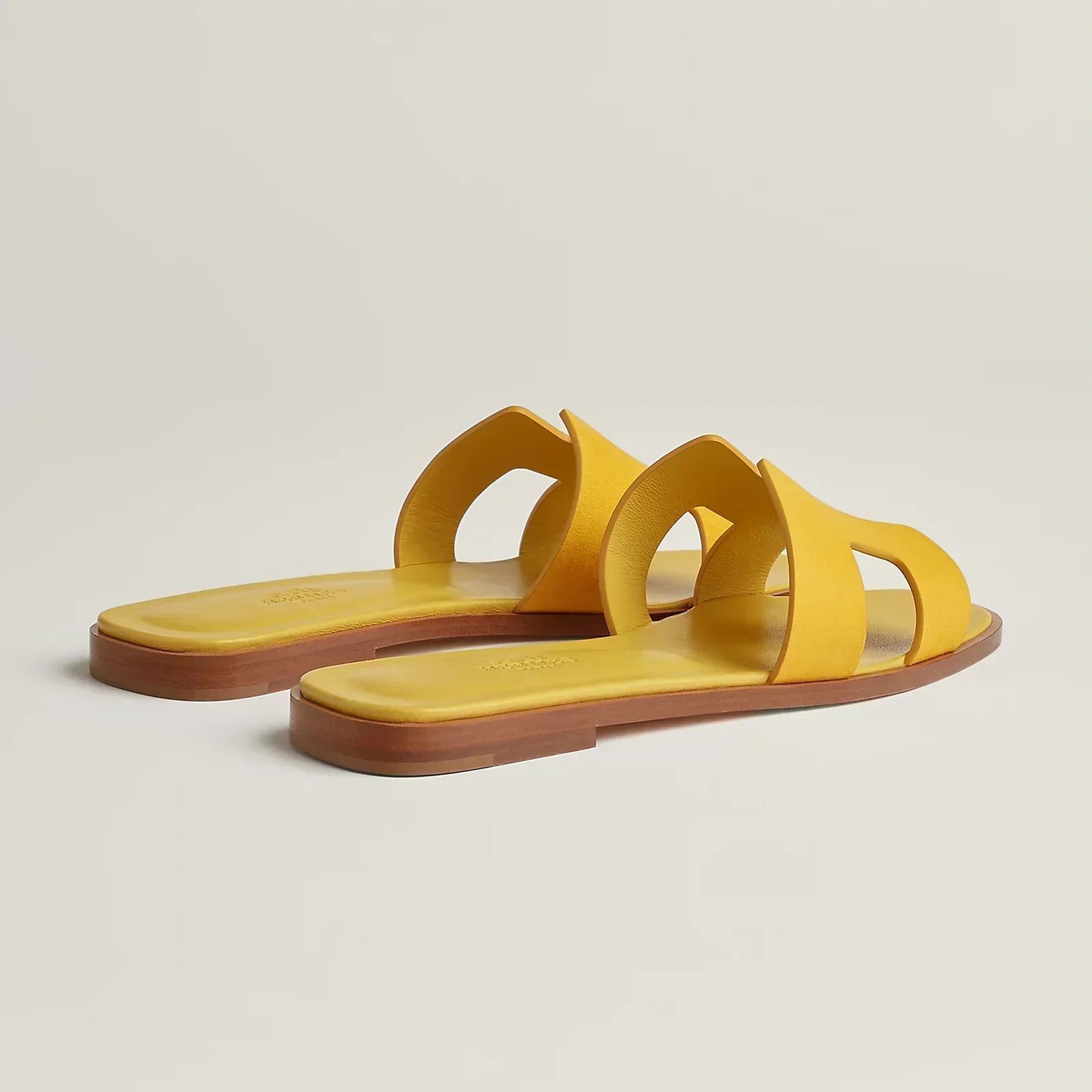 Hermès Sandales Oran - Jaune bouton d'or